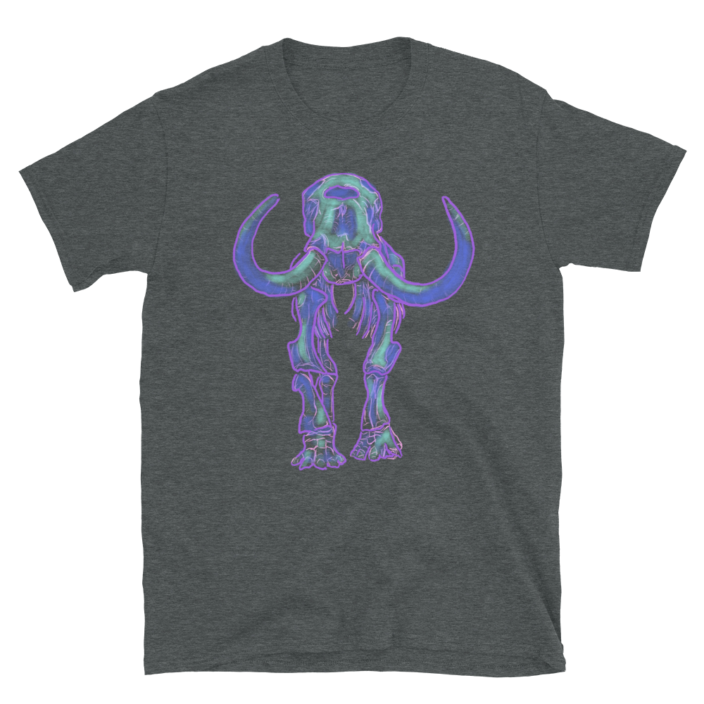 Cyber Mastodon Walking - Indiana Natives - Short-Sleeve Unisex T-Shirt