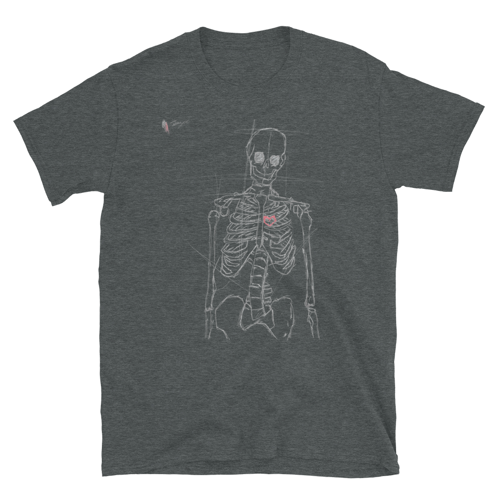 Skeleton Heart - Lil' Lynx Designs - Short-Sleeve Unisex T-Shirt