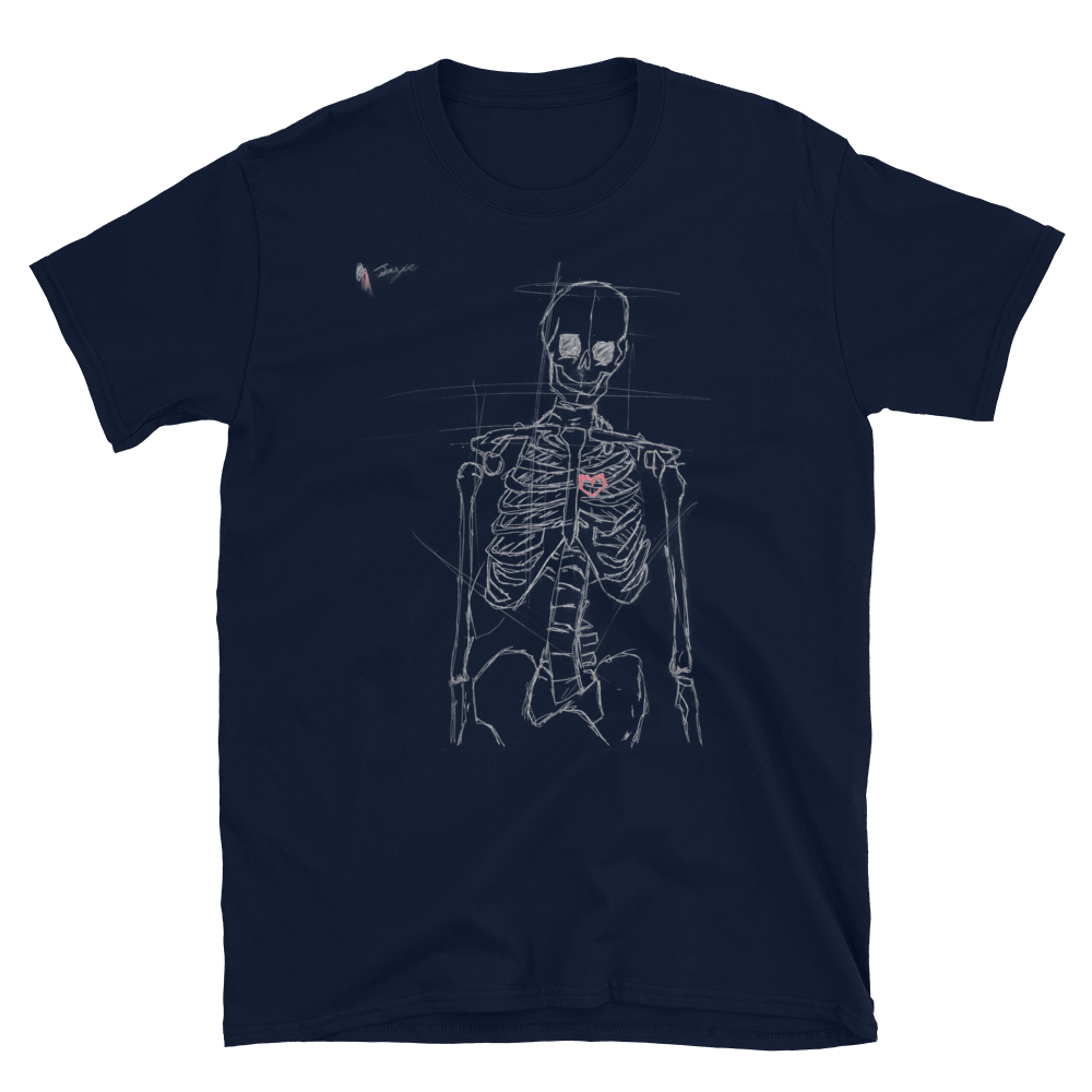 Skeleton Heart - Lil' Lynx Designs - Short-Sleeve Unisex T-Shirt